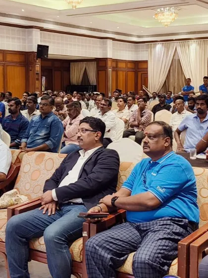 The audience at my Salem seminar, listening intently to a presentation on smart energy solutions.