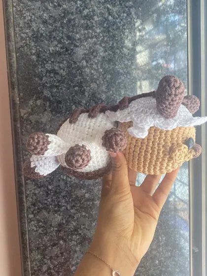 Another angle of the custom Appa, showing his six legs and fluffy tail. This was a challenging but very rewarding project.