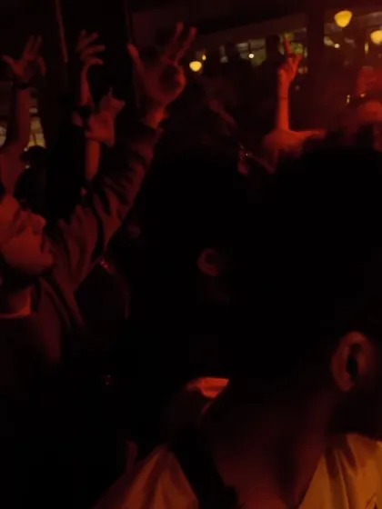 Another view of the crowd, lost in the music. It's my job to keep them there.