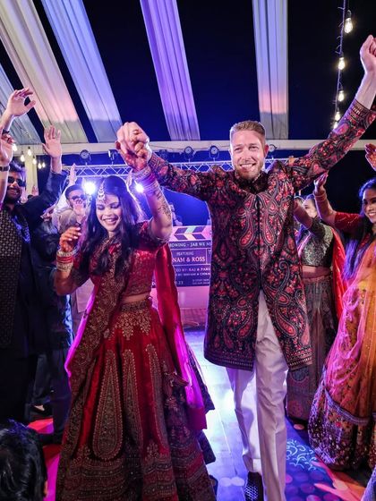 Crimson and Cherry - Full-Service Wedding Planning & Execution Vibrant Sangeet & Mehendi Nights photo 10