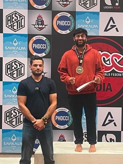 A gold medal performance at the ADCC India Open. The hard work and dedication in the gym pays off on competition day.