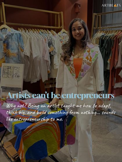 I often hear the myth that artists cannot be entrepreneurs. But being an artist taught me how to adapt, think big, and build something from nothing. That sounds exactly like entrepreneurship to me.