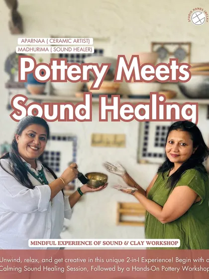 I've partnered with a sound healer to offer something truly special: a mindful experience of sound and clay. We start with a calming sound healing session to get you centered before you even touch the clay. It’s the ultimate clay therapy session to fix your soul.