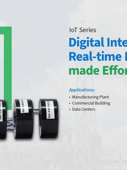 This is my IoT series energy meter, designed for easy integration with cloud platforms. It allows you to monitor power on the go, making it a powerful tool for managing energy in manufacturing plants and commercial buildings.