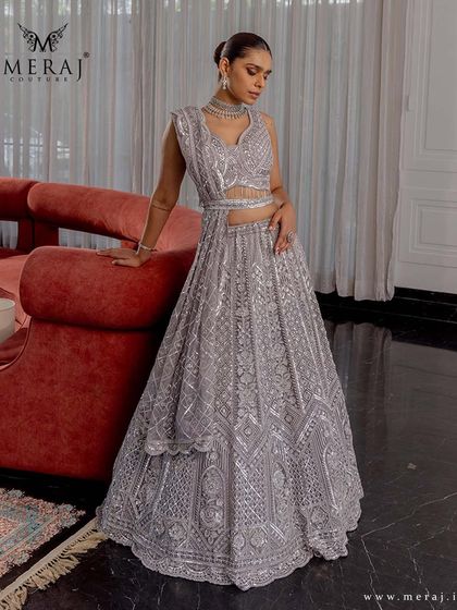 Meraj Couture - Luxury Occasion Wear Gilded & Golden Lehengas photo 6