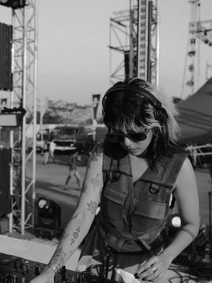 From intimate clubs to massive festival stages, I'm ready to get the crowd moving. This was a great moment, locked in and focused during a big outdoor set.