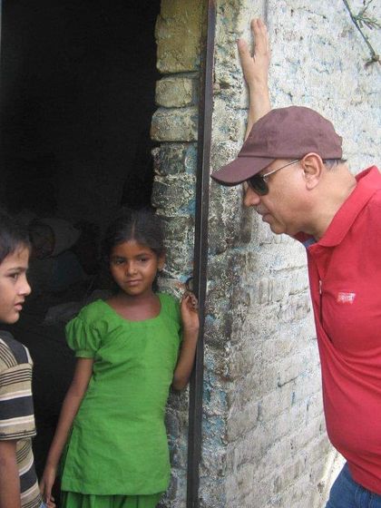 A conversation with children at their doorstep. Often, the biggest barrier to education is a lack of information and awareness. My goal is to bridge that gap, one family at a time.