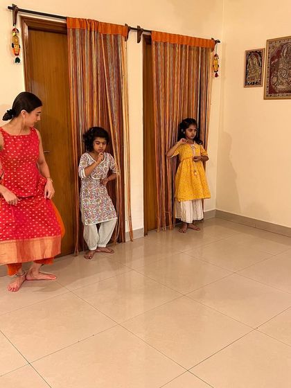 A Vijayadashami celebration with some of my students. It's a special day to start new things, and we spent it dancing, chatting, and enjoying our time together.