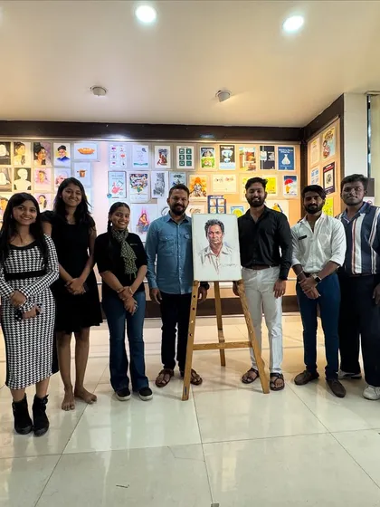 A group photo with some of the faculty and students after the successful demonstration.