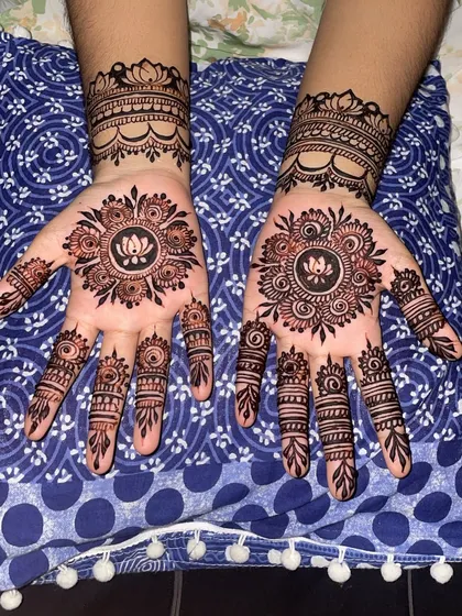 A classic lotus mandala design. The lotus is a beautiful symbol and the mandala pattern is timeless.