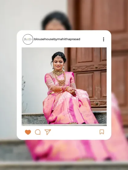 Blouse House by Mahitha Prasad - Custom Blouse Design & Embroidery Real Brides, Real Stories photo 23