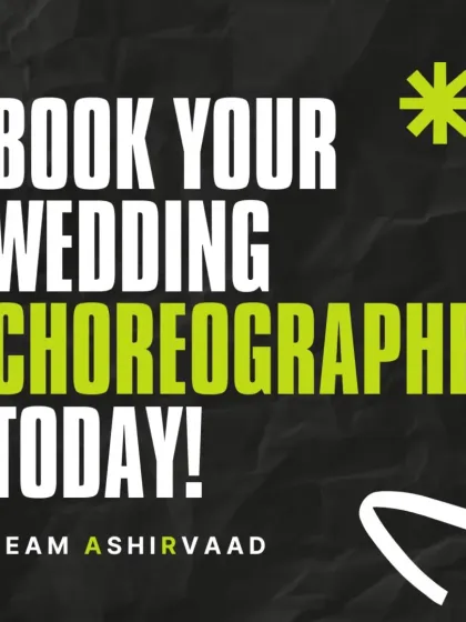 Ready to make your wedding unforgettable? Book your wedding choreographer today and let Team Ashirvaad create the dance story of your dreams.