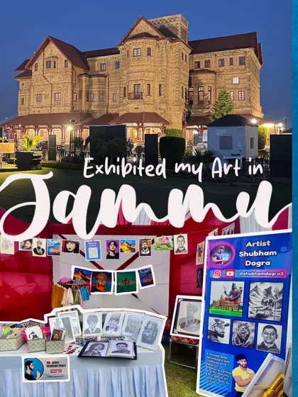 I was thrilled to exhibit my art in my hometown of Jammu for the first time. The response was incredible, and it was a special experience to share my work at the historic Amar Mahal.