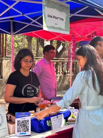 Engaging with customers at the vibrant Street Konnect event.