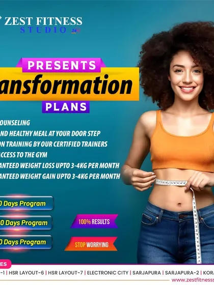 Our Transformation Plans are designed for guaranteed results. We offer 30, 60, and 90 day programs that include diet counseling, personal training, and 24/7 gym access to help you achieve your weight loss or muscle gain goals.