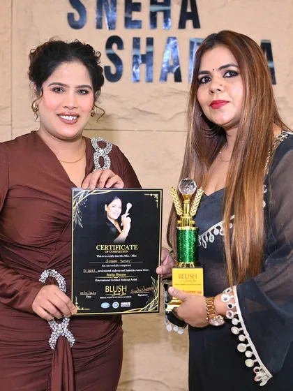 Another winner from our professional course, recognized for her exceptional talent and dedication.