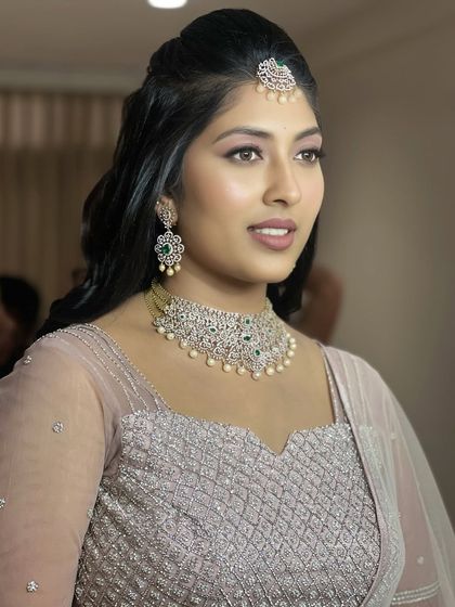 Shwetha Mahadev - Makeup Artistry Training Modern Reception & Sangeet Glam photo 15