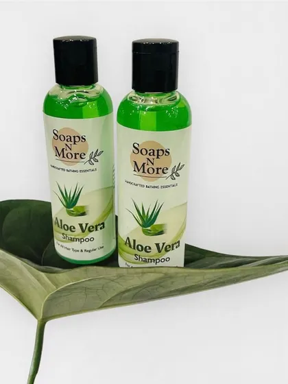 This is my bestselling Aloe Vera Shampoo, a go-to solution for common hair concerns like hair fall and dandruff. It's a gentle, all-purpose formula made with natural ingredients for both men and women.
