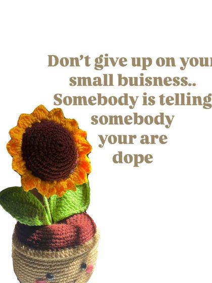 "Don't give up on your small business. Somebody is telling somebody you are dope." A little dose of motivation for all the entrepreneurs out there. Keep going.