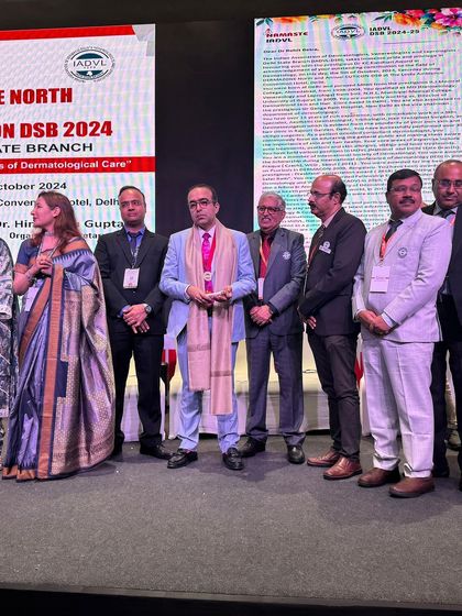 It was a great honor to be awarded the prestigious K.C. Kandhari Memorial Award at Dermazone North 2024. This recognition for my contributions to dermatology fuels our passion to continue providing excellent care.