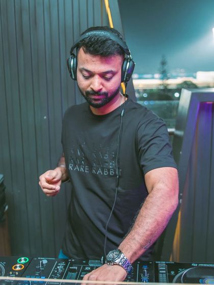 Another shot of me in the zone, focused on delivering a great set.