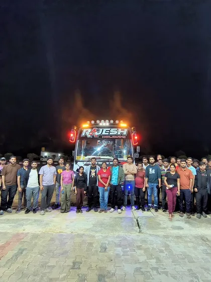 This is where it all begins. A big, excited group ready to leave the city behind for a weekend of exploration. We handle all the logistics, so you just need to show up.