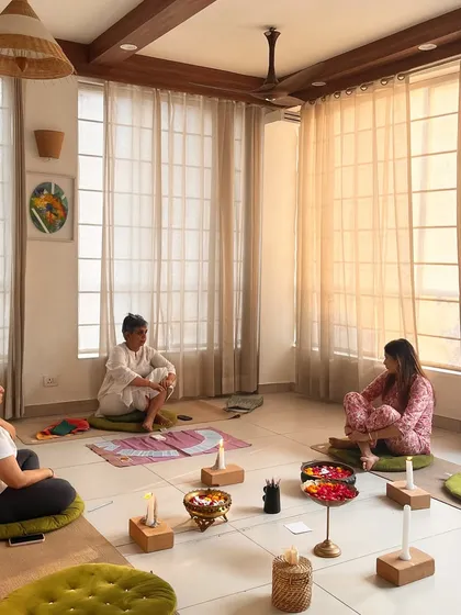 We gather in intimate circles to seek guidance and clarity. This was a beautiful Full Moon Tarot session, where we used meditation and intuitive card pulls to connect with our inner wisdom and release what no longer serves us.