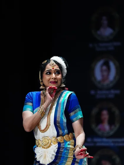 The living legend Smt. Gopika Varma gracing the stage with her Mohiniyattam performance at our Antaranga festival. Her expressions and grace are a true inspiration.