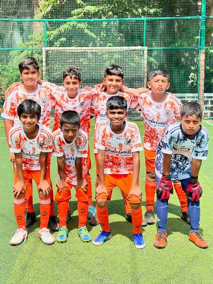 Our Under 11 first team. For us, winning is a great outcome, but the effort and the will to win are what truly matter.