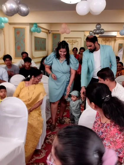 Making a grand entrance with the birthday boy and his parents at his first birthday party. I ensure every key moment is special and memorable, creating a seamless flow for the entire celebration.