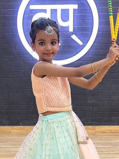 Another one of my students looking lovely in her traditional attire for the Navratri dance celebration.