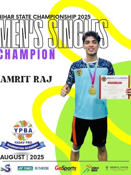 Yadav Pro Badminton Academy - Professional Badminton Coaching Programs State & Zonal Tournament Winners photo 5