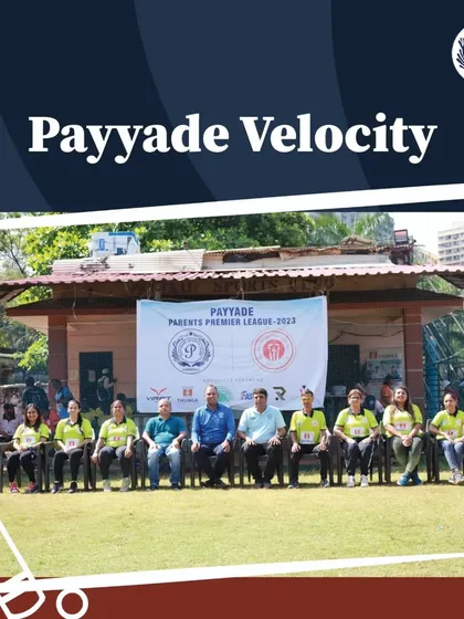 The Payyade Velocity women's team in their bright yellow jerseys, pictured together at the PPL 2023.