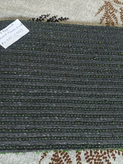 The backing of the 30mm sports grass, which is FIFA-approved quality. It is built for durability and consistent performance in athletic applications.