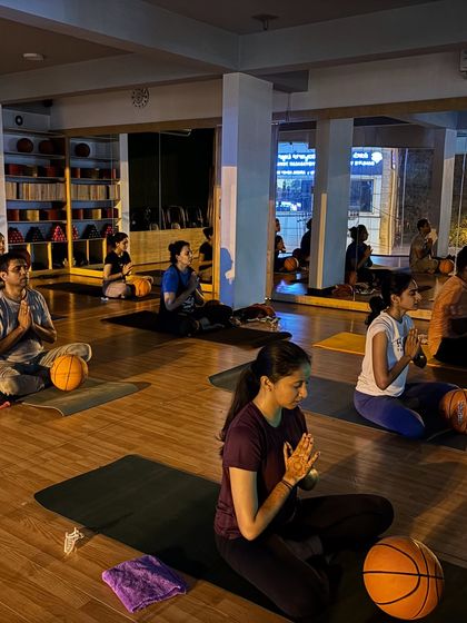 Hamsa Yoga - Group Yoga Classes Yoga with Props: Deepen Your Practice photo 36