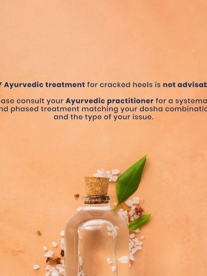 DIY treatments for cracked heels are not advisable as the approach needs to be tailored to your specific dosha. Please consult an Ayurvedic practitioner for a systematic treatment plan.