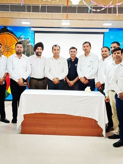 At a "Swasthya Nyay Samman Samaroh" (Health Justice Honor Ceremony) organized by a hospital, discussing health issues with doctors.