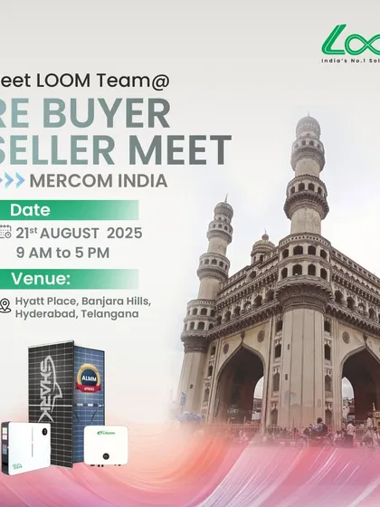 The official invitation for the RE Buyer Seller Meet in Hyderabad, featuring the iconic Charminar and highlighting my participation.