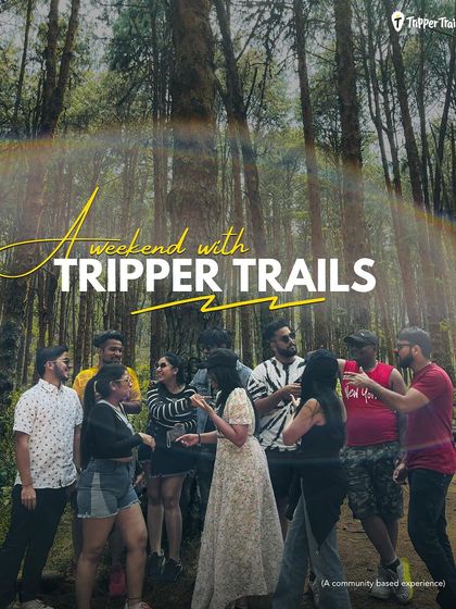 A weekend with Tripper Trails is a community based experience. This picture from a pine forest shows our group interacting and having fun, which is the essence of what we do.