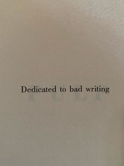 A dedication to the messy, imperfect, and often frustrating process of writing. Embracing "bad writing" is the first step toward good writing, because you can't edit a blank page.