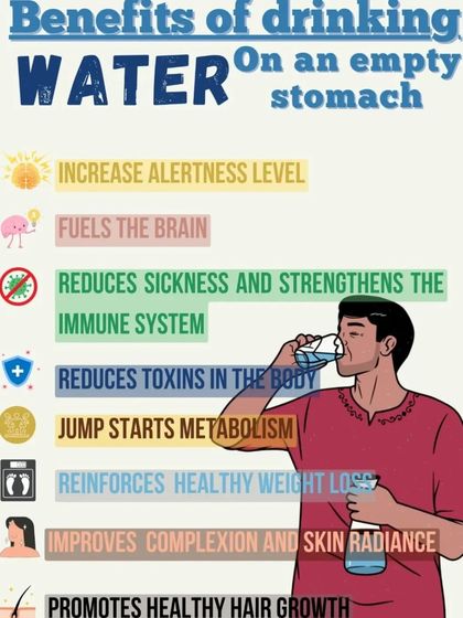 The simple act of drinking water on an empty stomach has profound benefits, from boosting your metabolism and brain function to improving your skin and immune system.