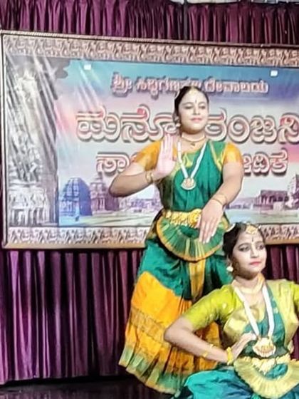 Another beautiful formation by my students at the temple performance.