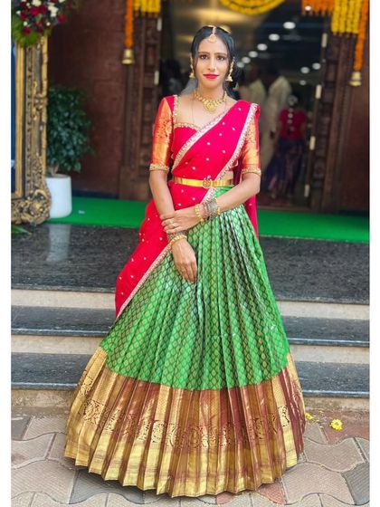Anthariya by Nidhi Gowda - Custom Bridal & Occasion Wear Upcycled Kanjivaram Lehengas (Langa Voni) photo 40