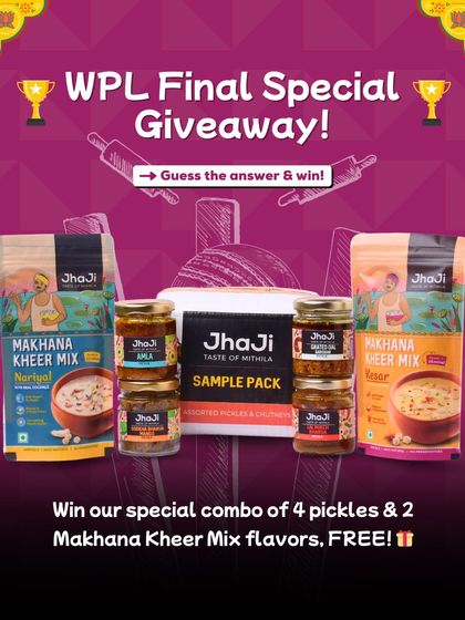 WPL Final Special Giveaway! We're giving away our "Kalpana ki Pasand" Combo for free. Guess the 5 iconic cricket moments from the emojis to win.