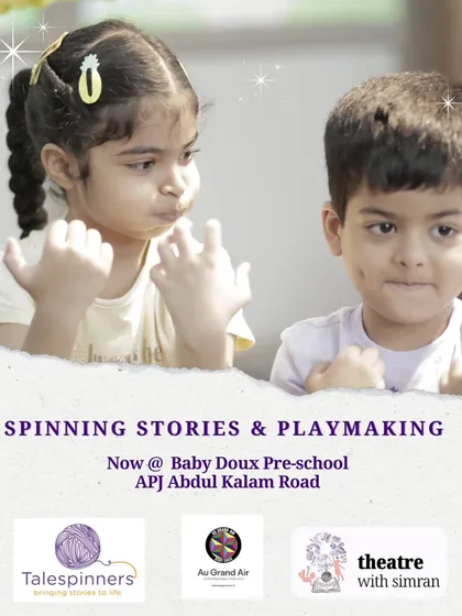 Announcing our story and playmaking programs at a new location, Baby Doux Pre-school, for children as young as 2 years old.