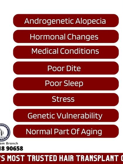 We address the many factors that cause hair loss, from androgenetic alopecia and hormonal changes to stress and diet. Early action is key to preventing baldness, and we are here to help.