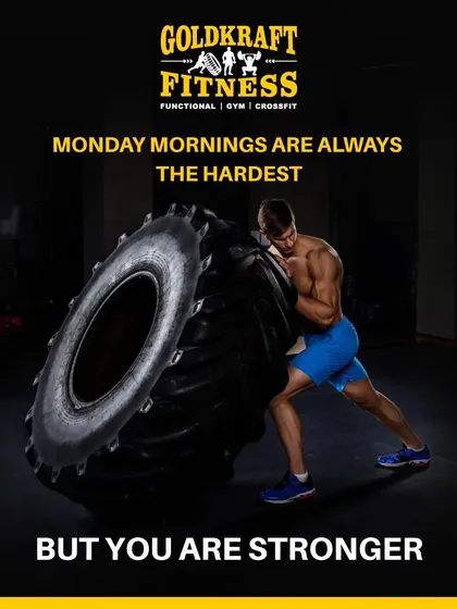 Monday mornings are always the hardest, but you are stronger. Let's prove it in the gym today.