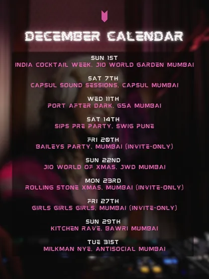 My December calendar was stacked. This gives you an idea of my tour schedule during the busy season.