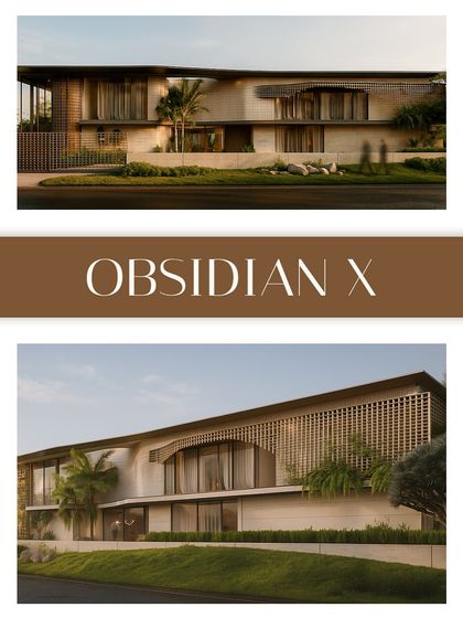 The Obsidian X project in Sydney, Australia, is envisioned as a series of layered volumes with expansive glass walls. This design dissolves the boundary between the interior and the lush, resort-like landscape.