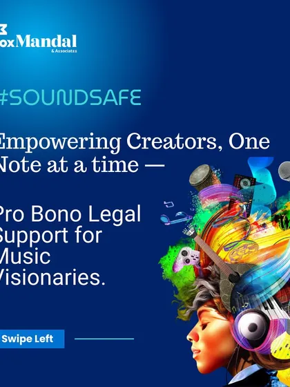 We are committed to empowering creators through our pro bono initiatives. Our #SoundSafe campaign offers vital legal support to music visionaries, helping them protect their creative works and secure their intellectual property rights.